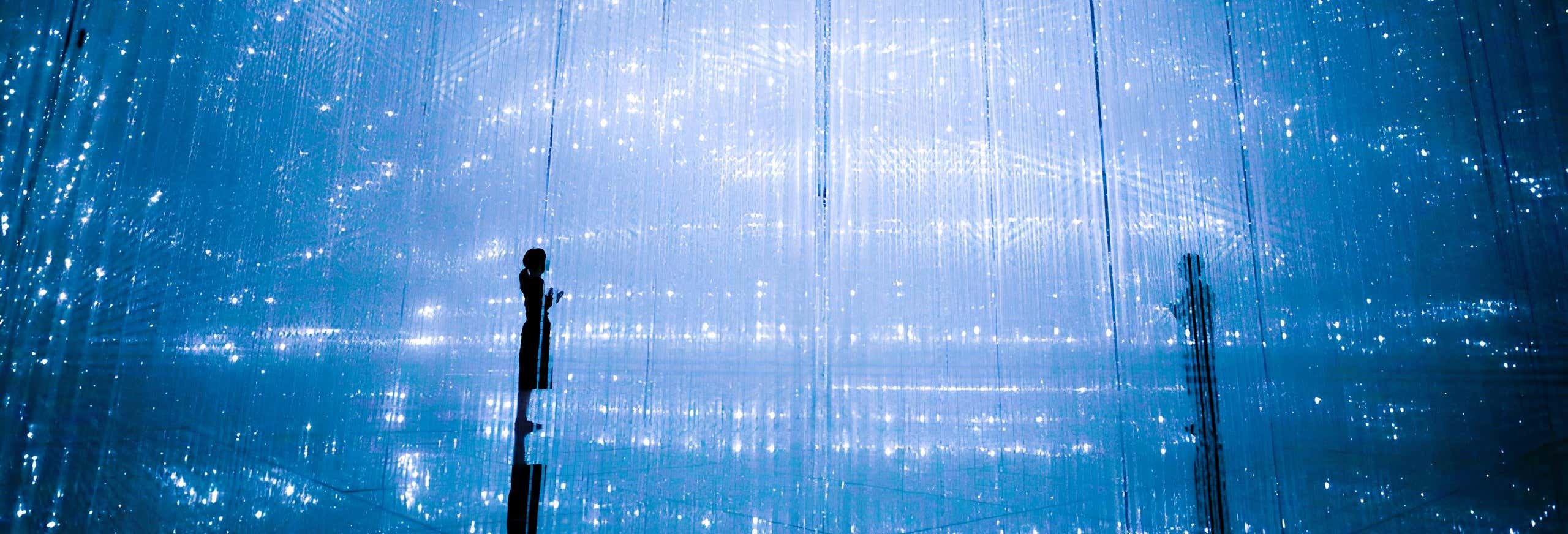 Instalaciones inmersivas y luces de teamLab Planets Tokyo