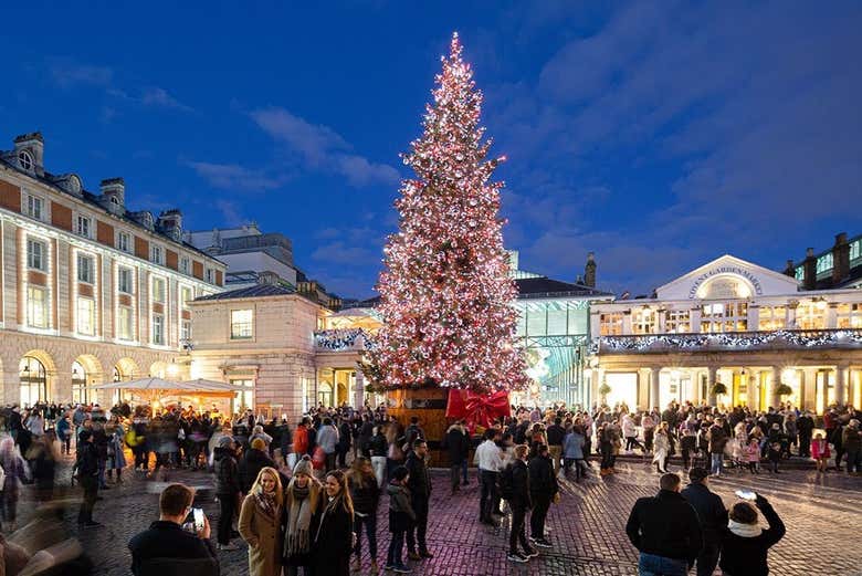 Árbol de Navidad en Covent Garden, Londres