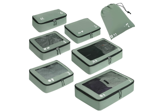 ECOHUB organizador de maleta ecológico (7 piezas) - Amazon