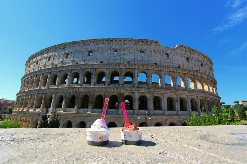 Helado en Roma, Italia - Viajandonoselmundo.com