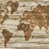 Mapamundi en madera - Viajándonos El Mundo