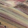 Montañas de colores y paisaje de Palcoyo en Perú